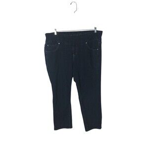 Jag Jeans Women's Size 20W Navy Slim Ankle High Rise Cotton Blend Stretch